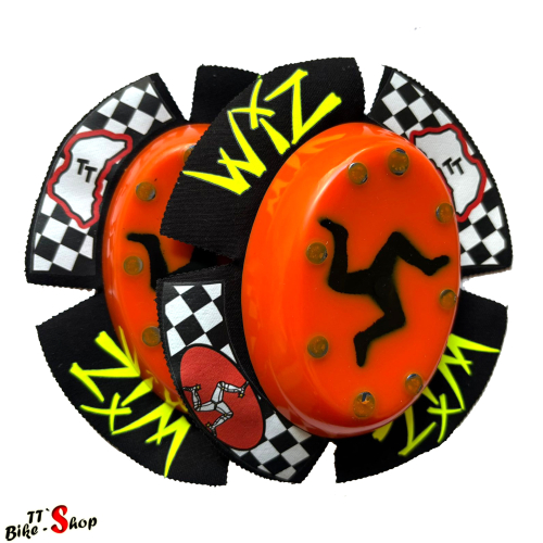 Wiz Isle of Man in orange - Sparky, Graffix